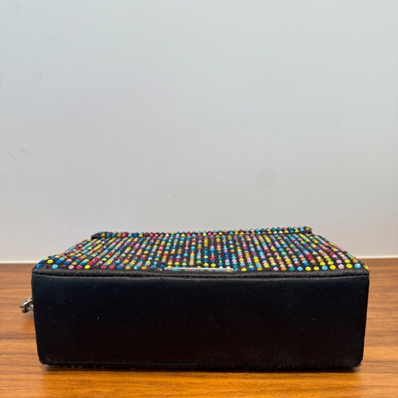 Kurt Gieger Colourful Rhinestone Bag with Black Trim - Picture 8 of 14